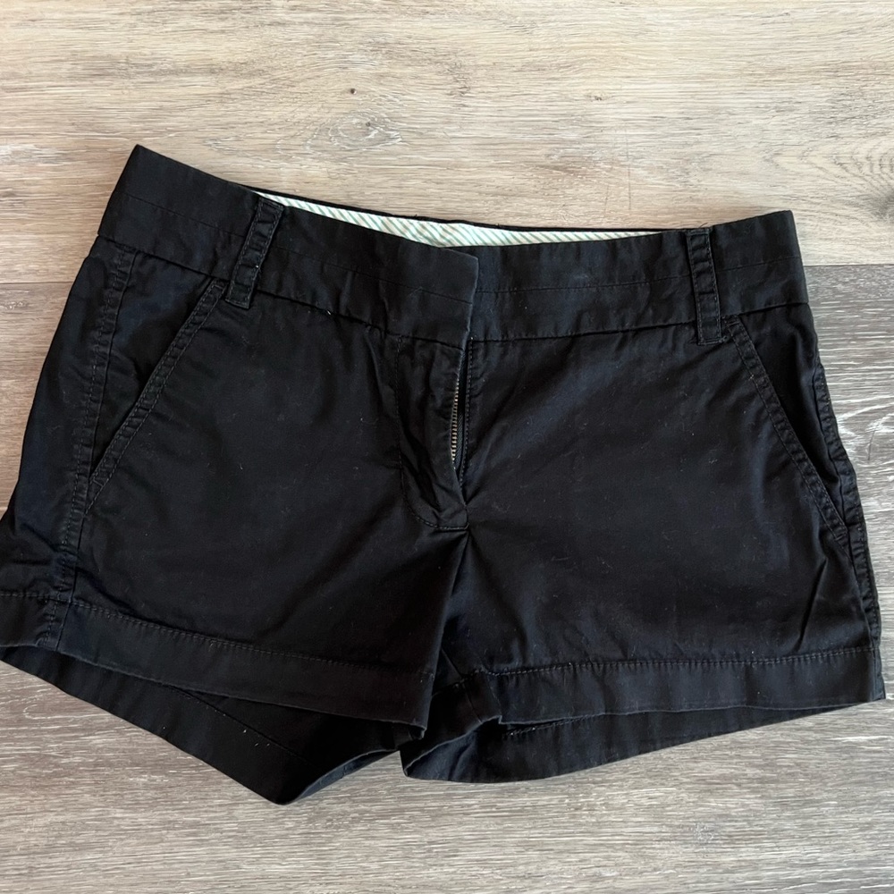 J. crew black chino shorts